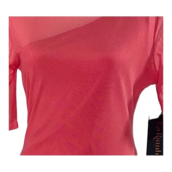 NWT Coral Sheer Blouse w/Tank - Picture 2 of 6